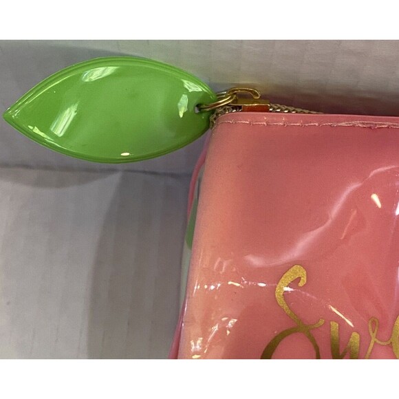 Too Faced Sweet As A Peach Pouch Makeup Bag Or Pencil Case AUTHENTIC 100% - Picture 5 of 8